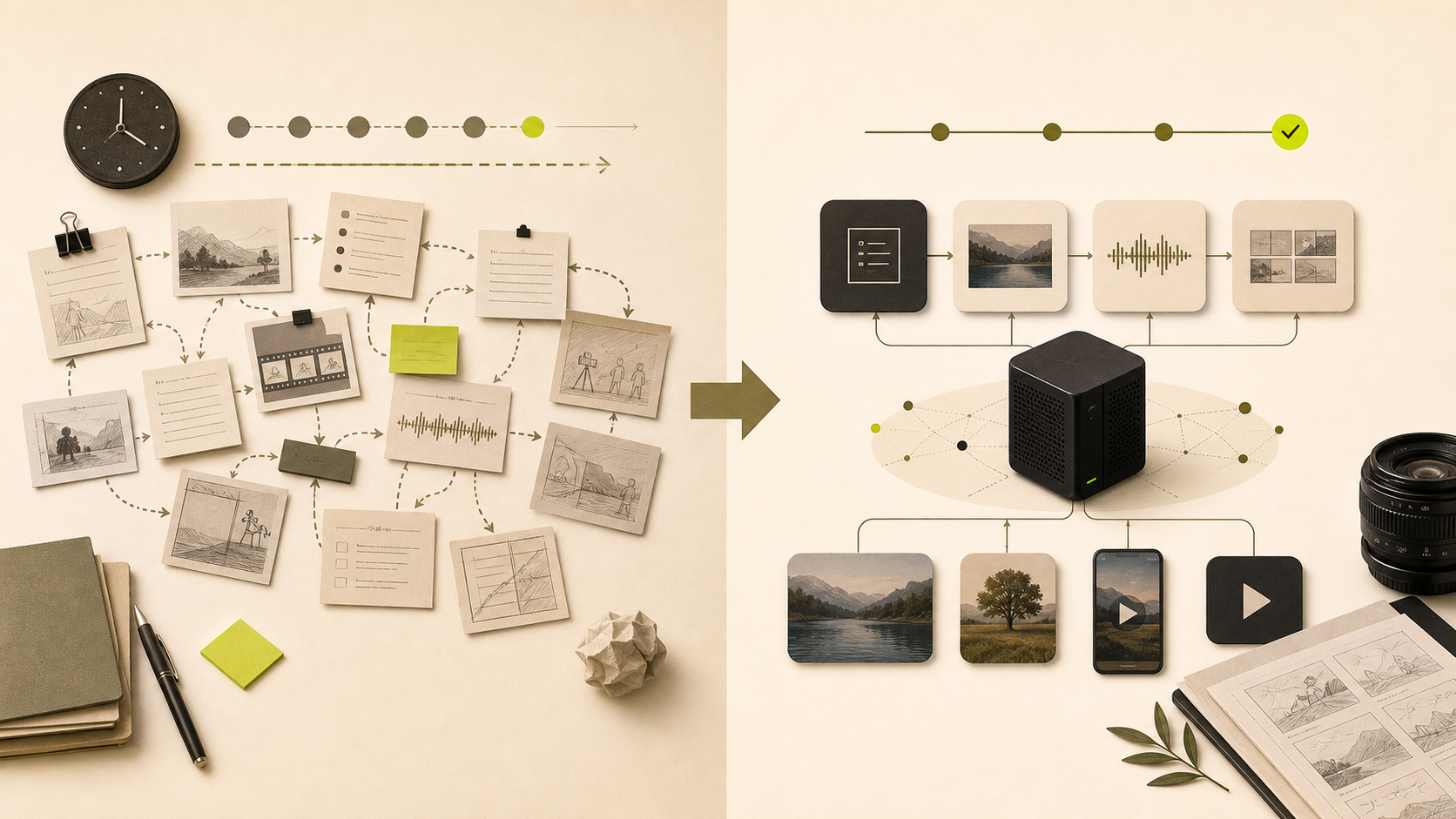 Illustration workflow IA automatis&eacute;