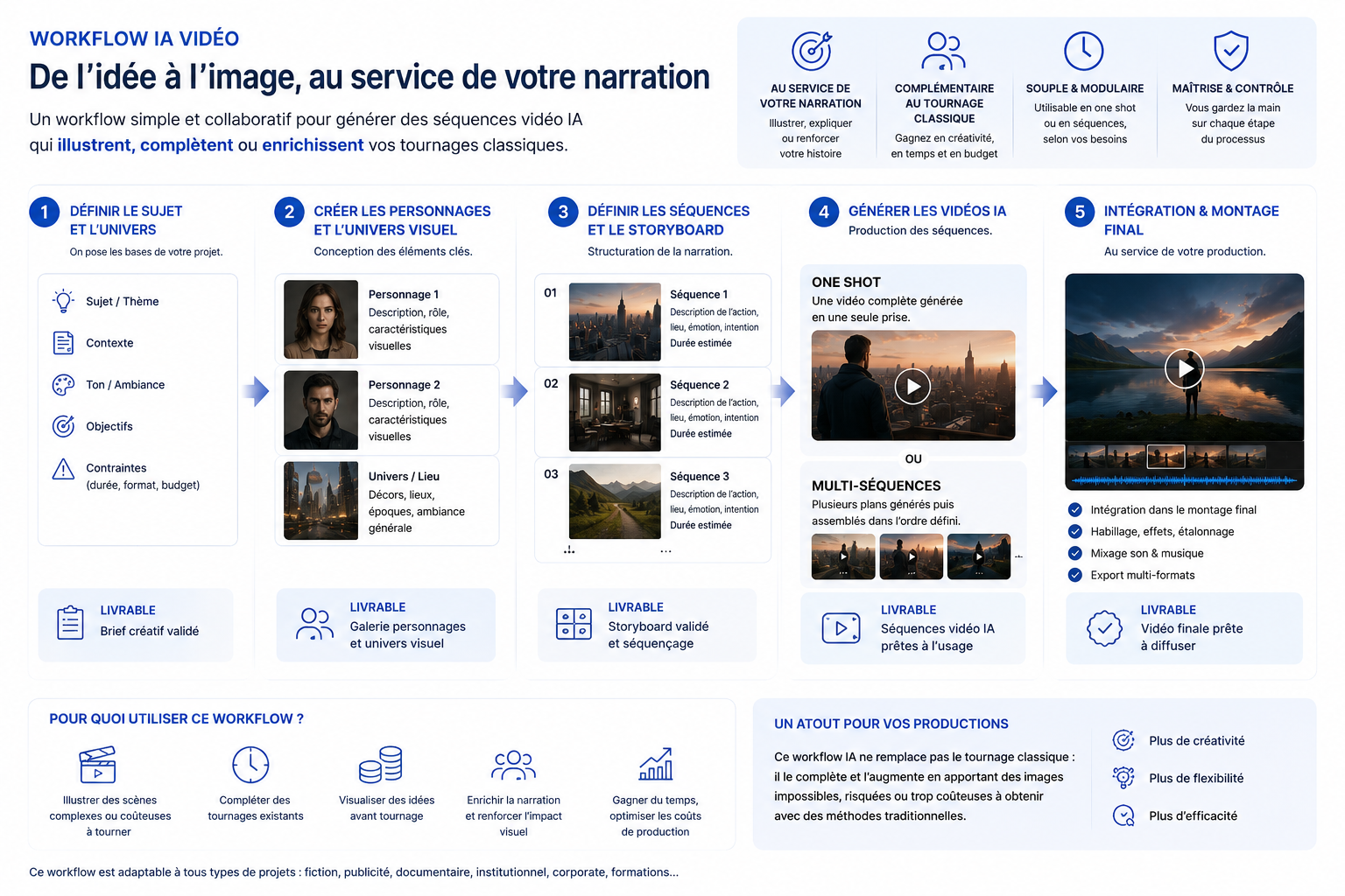 Workflow IA vidéo